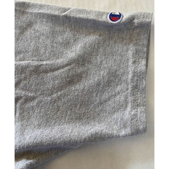 Champion Men's Vintage 90s Script Spell Out Logo Gray T-shirt Size Large - Picture 4 of 5